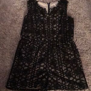 Black lace romper